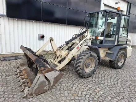 2011 Terex TL 80 Radlader, Bj. 2011, 7.541 Betriebsstunden, inkl. Klappschaufel & Palettengabel – RESALE