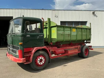 1975 Mercedes-Benz LP 1319 4x2 mit Meiller PK 7055 Containersystem – RESALE