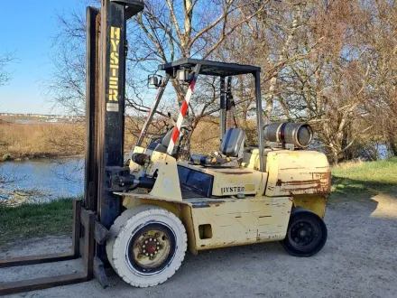 1999 Hyster H4.00XL6 LPG Hebewagen – 3.200 kg – Duplex 4.750 mm – Gabelpositionierer/Seitenschaltung – RESALE