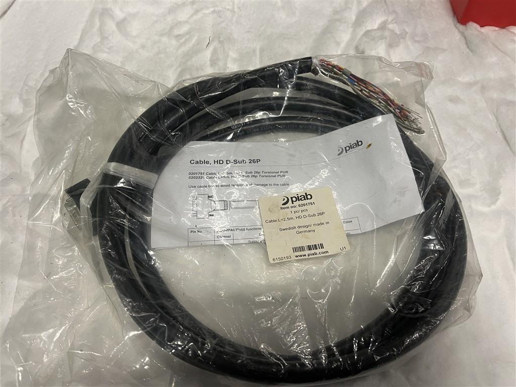 PIAB Cable L=2.5m, HD D-Sub 26P 0201751 Various