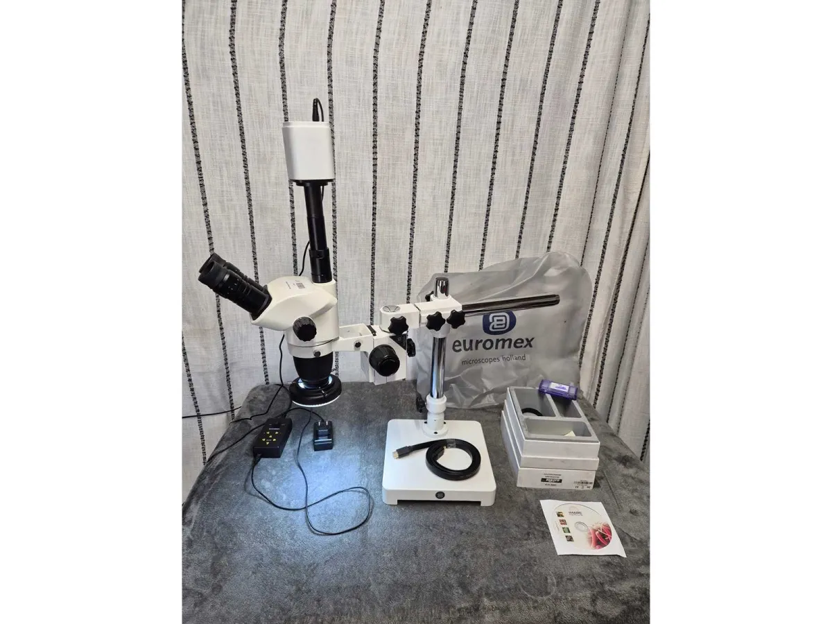 EUROMEX - Microscopio HOLLAND con cámara HD VC 3036 - Microscopio de laboratorio