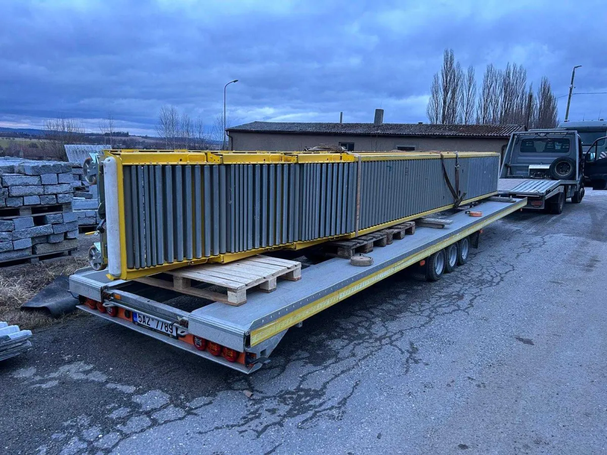 Logsys - Roller conveyor - Four-section telescopic loading/unloading roller conveyor