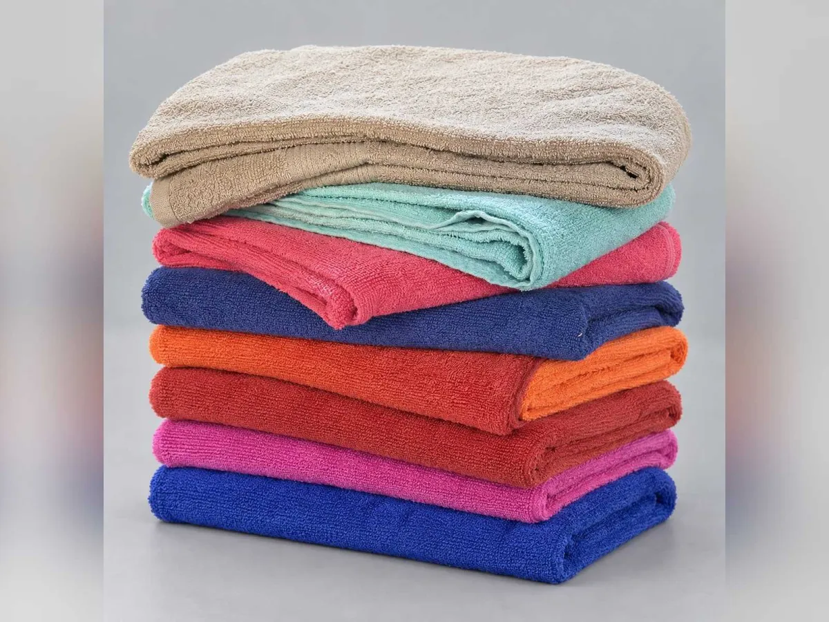 Set aus 18 Badetüchern – 70 × 130 cm – Verschiedene Farben