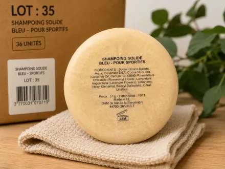 Set mit 36 soliden Sportshampoos – Blau – Neu – RESALE