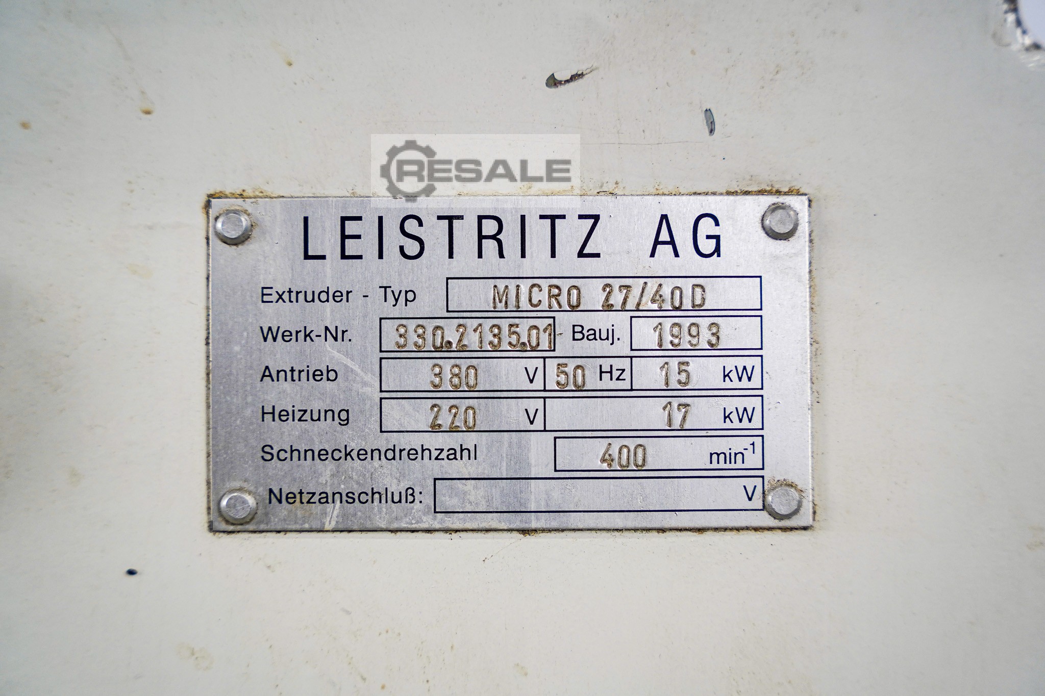 기계: LEISTRITZ Micro 27/40D