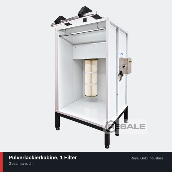Royal Gold Pulverkabine 1 Filter Pulverbeschichtungsanlagen – RESALE