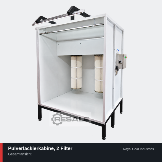 Royal Gold Pulverkabine 2 Filter Pulverbeschichtungsanlagen – RESALE