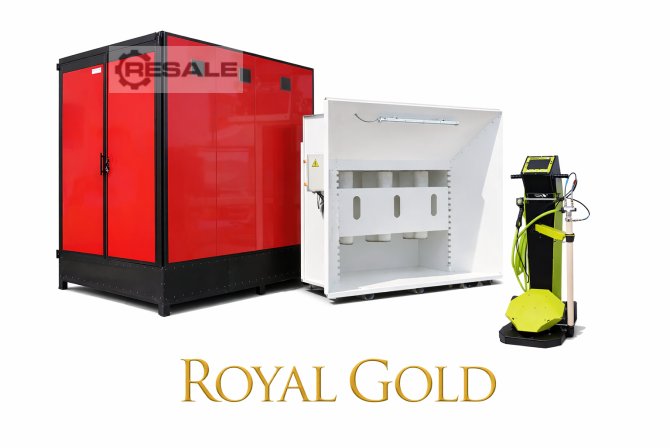 Royal Gold Pulverkabine 3 Filter Pulverbeschichtungsanlagen – RESALE