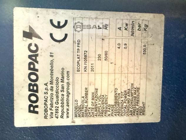 Robopac Ecoplat TP FRD Halbautomatische Paletten-Stretchwickler – RESALE