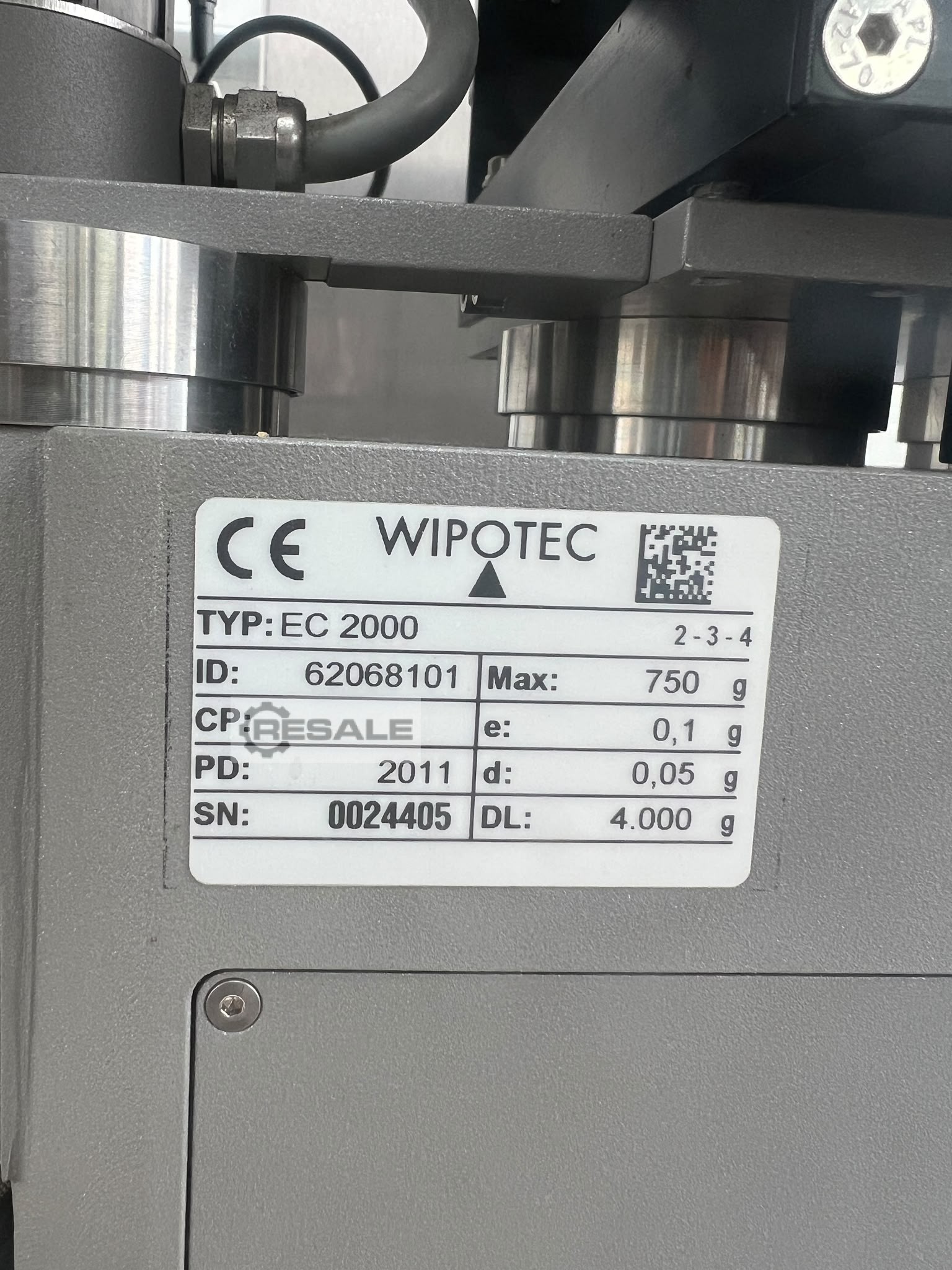Máquina: WIPOTEC OCS EC