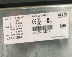 Maschine: ABB OY ACS550-01-195A-4 Frequenzumrechnung