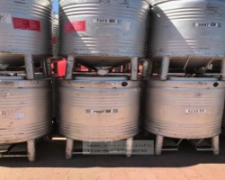 Maschine: THIELMANN 850 ltr. rund, stapelbar, Transporttanks