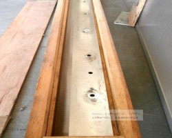 Maschine: RAVNE Integral steel  Knife (blade)  veneer guillotine Fester Stahl Messer (Klinge) Furnier guillotine