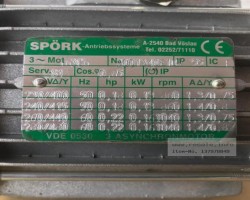 Maschine: SPöRK  Motor Antrieb