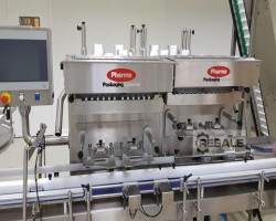 Maschine:   Verpackungslinie für Kapseln in Gläsern