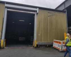 Maschine: DEUTER  480 m², 16x30 m, 5 m hoch HALLE 480m² 16x30m / 5m Schnellbau Stahlhalle 1998