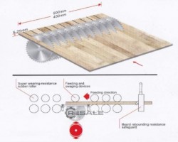 Maschine: WOODLAND MACHINERY MJ900-X3 Vielblattsägen