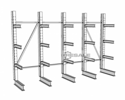 Maschine: BRUCKAMP cantilever rack Kragarmregale