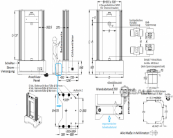 Maschine: GALDABINI QUASAR 600 kN Zugprüfmaschine / Universalprüfmaschine