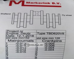 Maschine: DEUTZ TBD620V8 KURBELWELLE