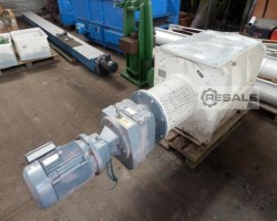 Maschine: UMWELTTECHNIK KREISEL ADG 630 x 800 x 21-24 Z Zellenradschleuse aus Edelstahl 800 x 500 mm