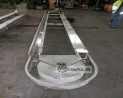 Maschine:   Edelstahl Rundförderer 5,8 m