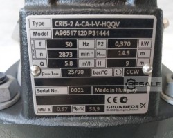 Maschine: GRUNDFOS CRI5-2 A-CA-I-V-HQQV, 14,3m, 5 Kreiselpumpe,