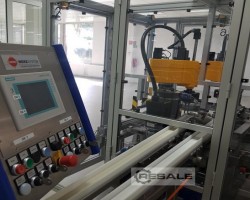 Maschine: MERZ KT160 halbaut. Verpackungslinie zum Verpacken von Sticks