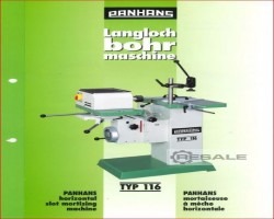 Maschine: PANHANS 116 Langlochbohrmaschinen