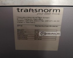 Maschine: TRANSNORM 816-500 Kurvenförderer / Rollenbahn 90 Grad
