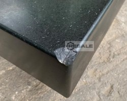 Maschine: JOHANN FISCHER  Hartgesteinplatte aus schwarzem Granit