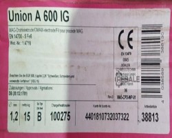 Maschine: UNION A600IG Schweißdrahtrolle Drahtelektrode