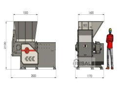 Maschine: ISVE MR40-80 Schredder