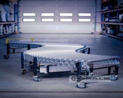 Maschine: REGALUX EPR610-4000 Scherenrollenbahn Länge 4000mm Rollenbreite 610mm