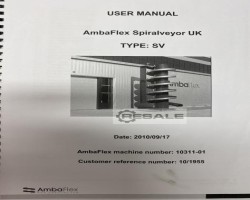Maschine: AMBAFLEX Spiralveyor UK Type: SV Spiralförderer