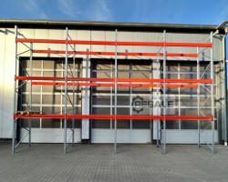 Maschine: BLT ca. 11,20 lfm, H: 550cm Palettenregale