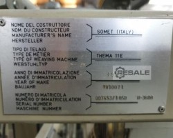 Maschine: SOMET THEMA Thema E11 Year 1993-94 Webmaschinen