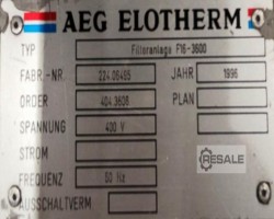 Maschine: AEG-ELOTHERM ELBOMAT 443B Erodiermaschinen