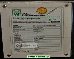 Maschine:  flat bottom, single-wall P332 Kunststofftank 81.600 L Wassertank Lagertank