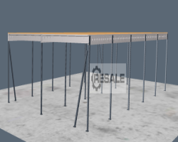 Maschine:  ca. 10 x 20 m, UK, 3,0m Systembühne