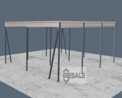 Maschine:  ca. 10 x 15 m, UK: 3,0 m Lagerbühne