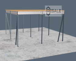 Maschine:  ca. 10 x 10 m, UK:3,0m Lagerbühne