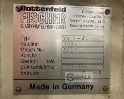 Maschine: BATTENFELD-FISCHER VK 1-20 Blasformmaschinen