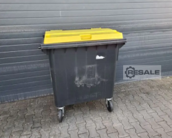 Maschine: WEBER 770l / black / top yellow Müllcontainer MGB Müllgroßbehälter