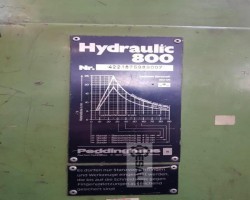 Maschine: PEDDINGHAUS 99_Hydraulic 800 Stanzmaschinen