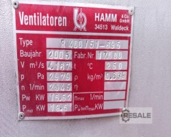 Maschine: HAMM + CO Ventilator R 400 / 51-895 Hamm Venitlatoren