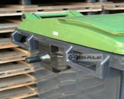 Maschine: SSI SCHäFER Vol. 770 l / black/green Müllcontainer MGB Müllgroßbehälter
