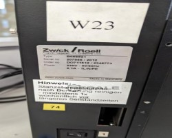 Maschine: ZWICK ROELL B066921 Gummiprüfgeräte