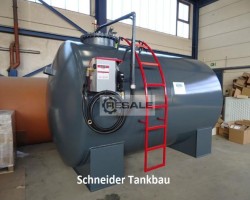 Maschine: SCHNEIDER TANKBAU  Dieseltankstelle - Stahltank mit Zapfpumpe