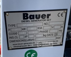 Maschine: BAUER GF-24KW Stromerzeuger